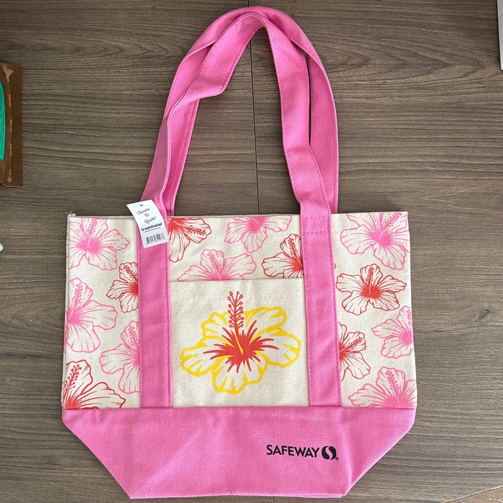 Safeway Hawaiian Floral Mini Tote Bag